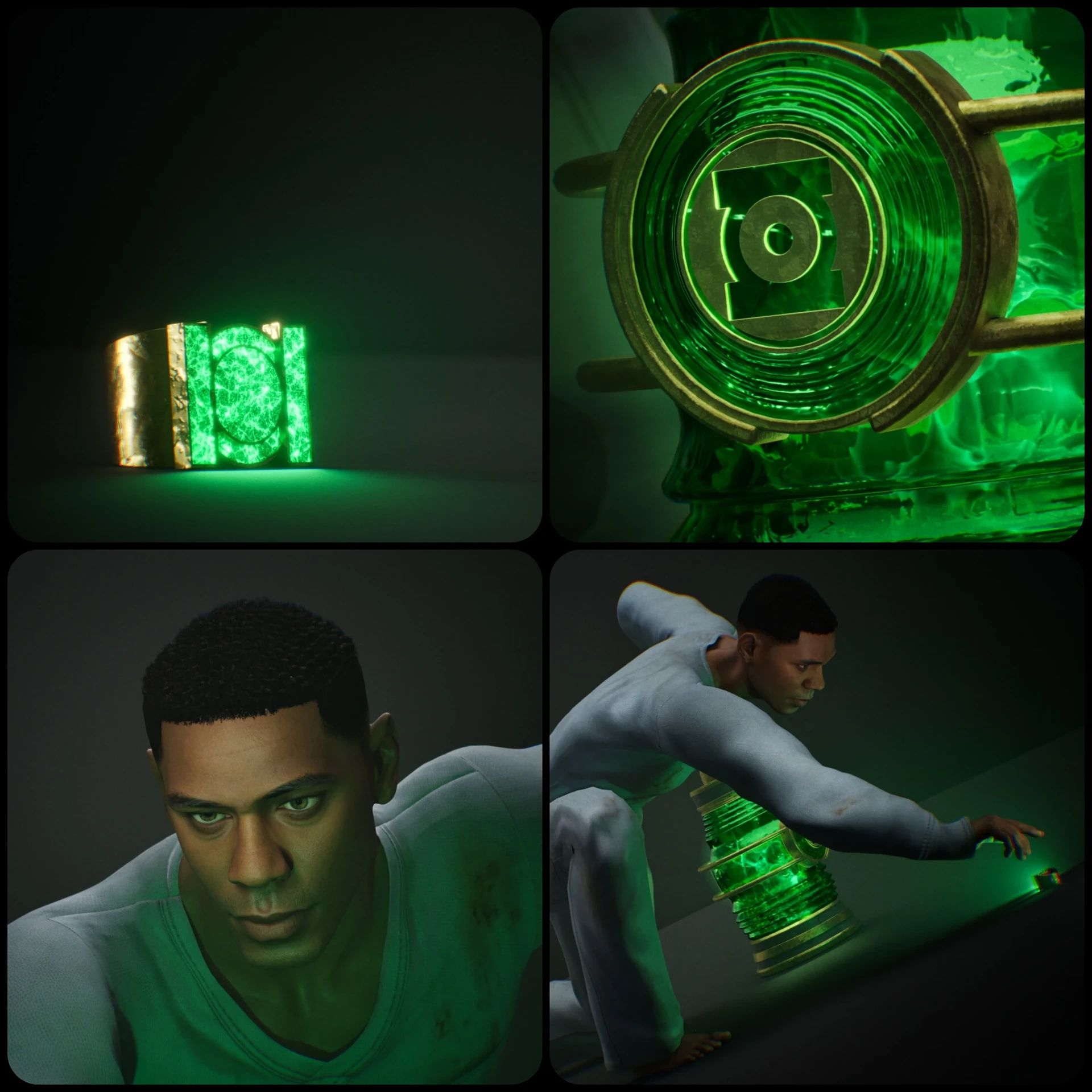Green Lantern Cinematic Character Model by Haider Shaikh