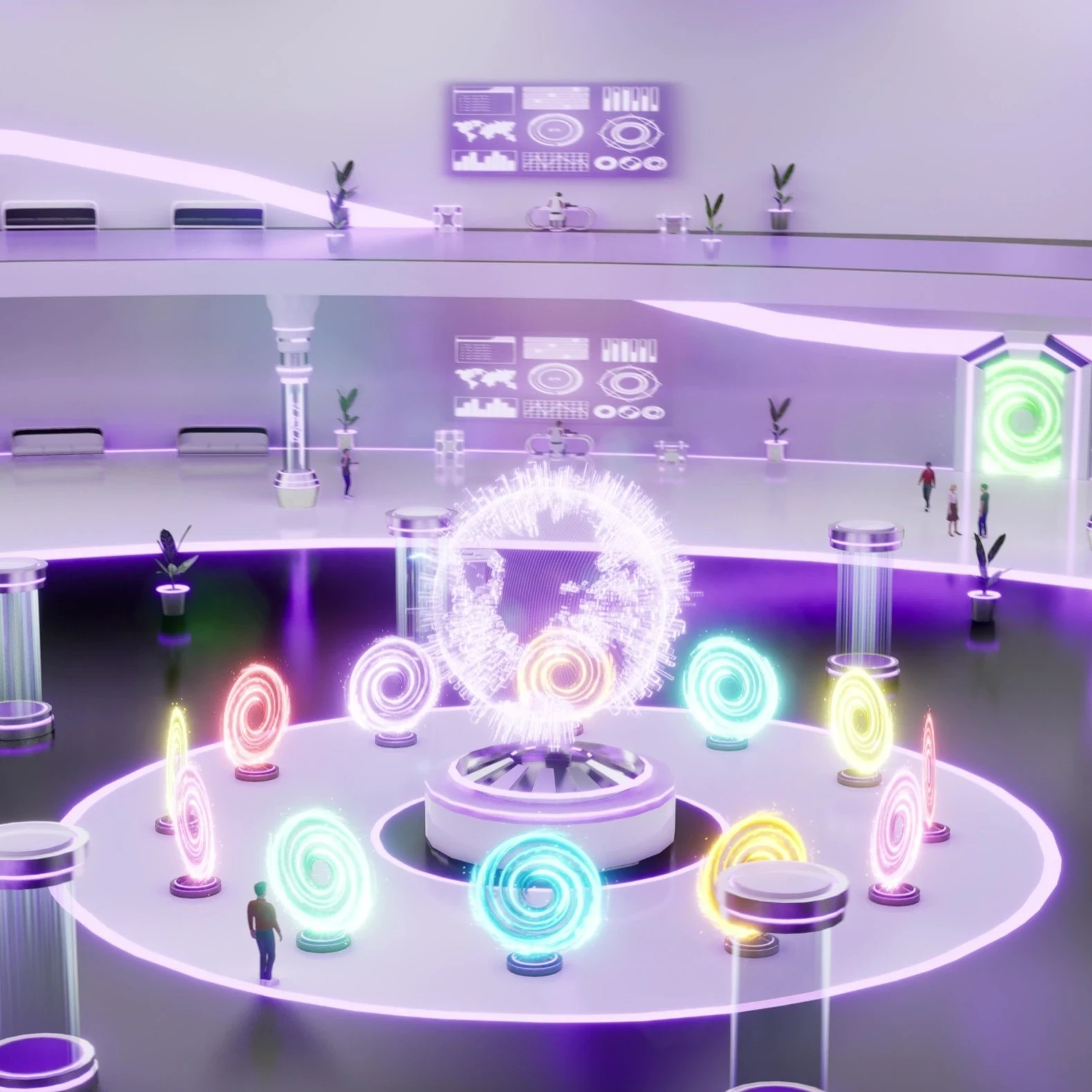 Sci-Fi Futuristic Lobby by Haider Shaikh
